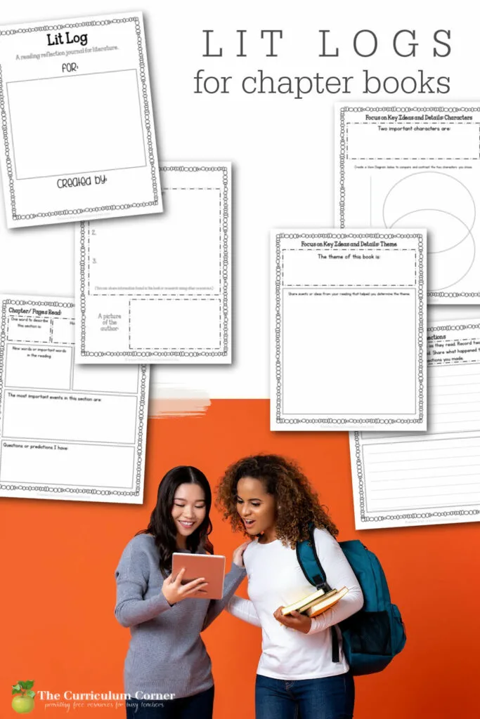 This Literature Log or Reading Response Journal for Chapter Books is designed to be used to help students guide students through reading and understanding chapter books.