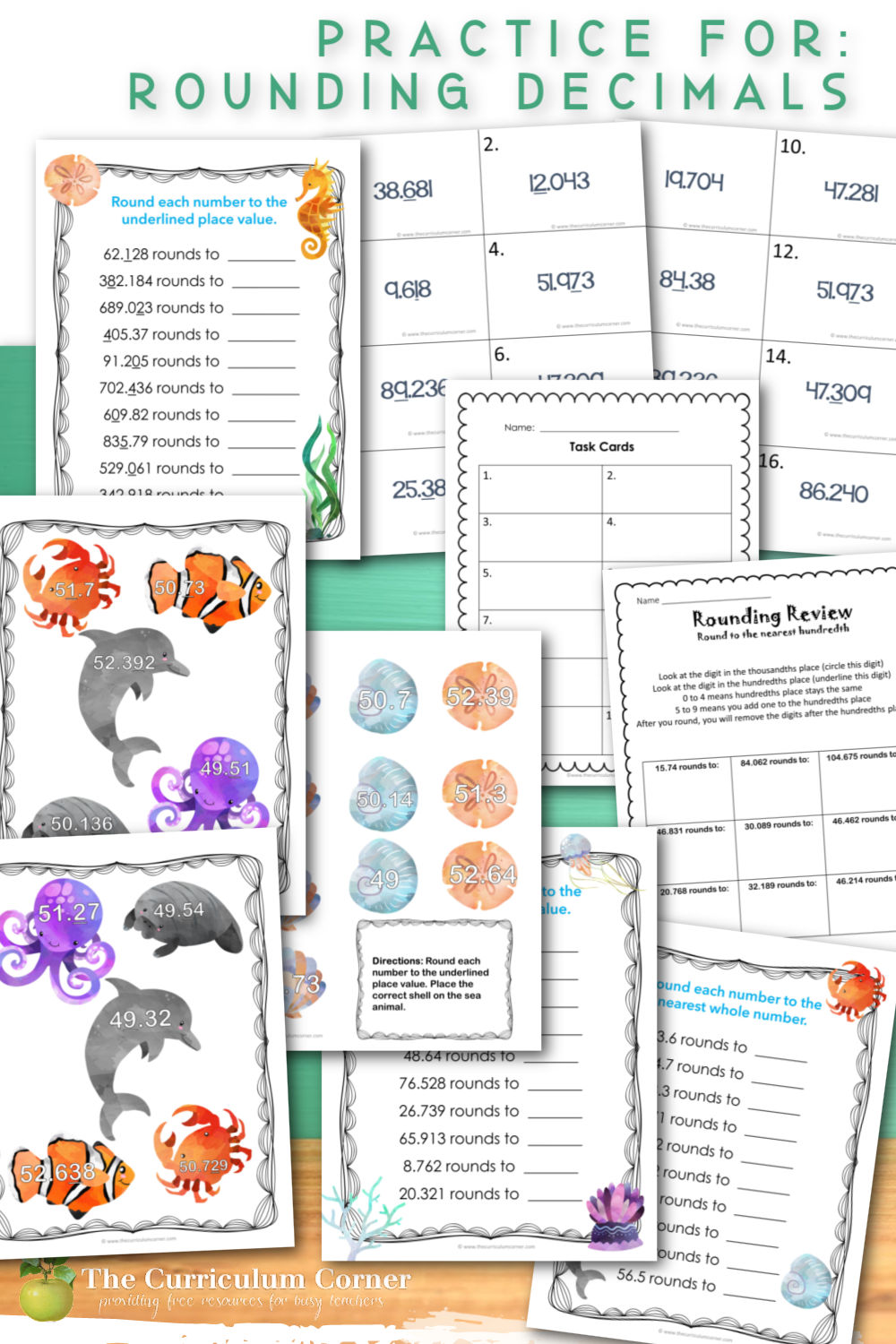 Round decimals with two decimal places to the nearest whole number and to one  decimal place - Master The Curriculum