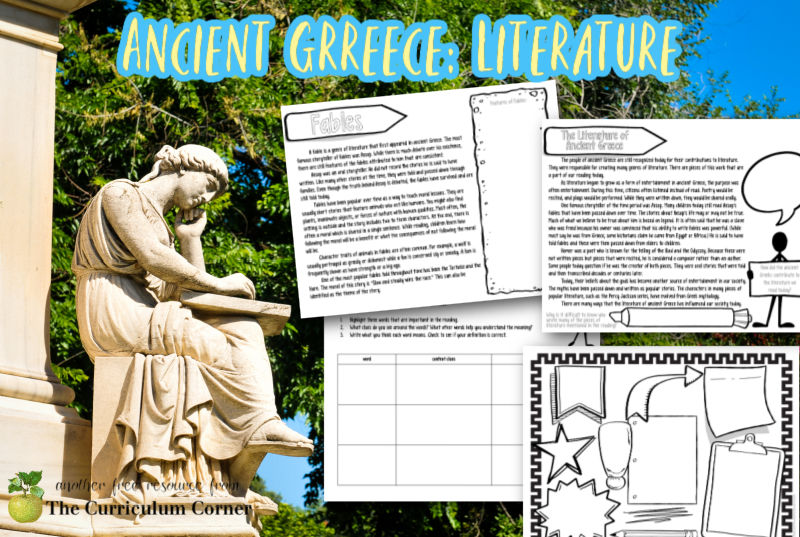 Share an overview of the literature of ancient Greece with these resources.
