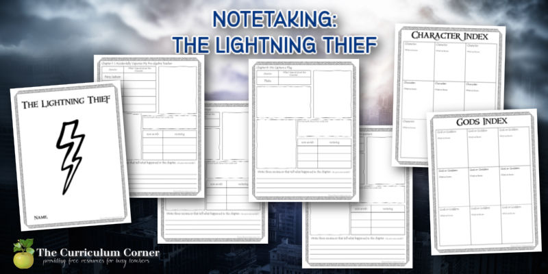 This journal has been designed to accompany your reading of The Lightning Thief.