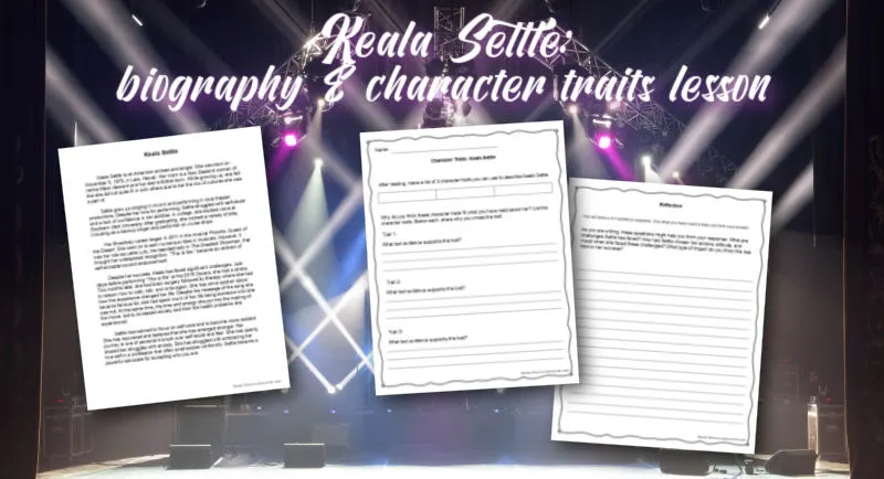 This Keala settle biography & character traits lesson is designed for your intermediate classroom