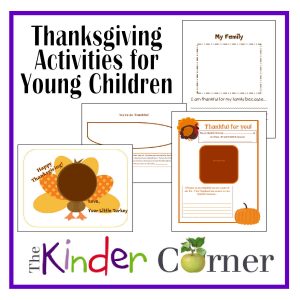 Thanksgiving Activities for Early Learning Classrooms by The Kinder Corner