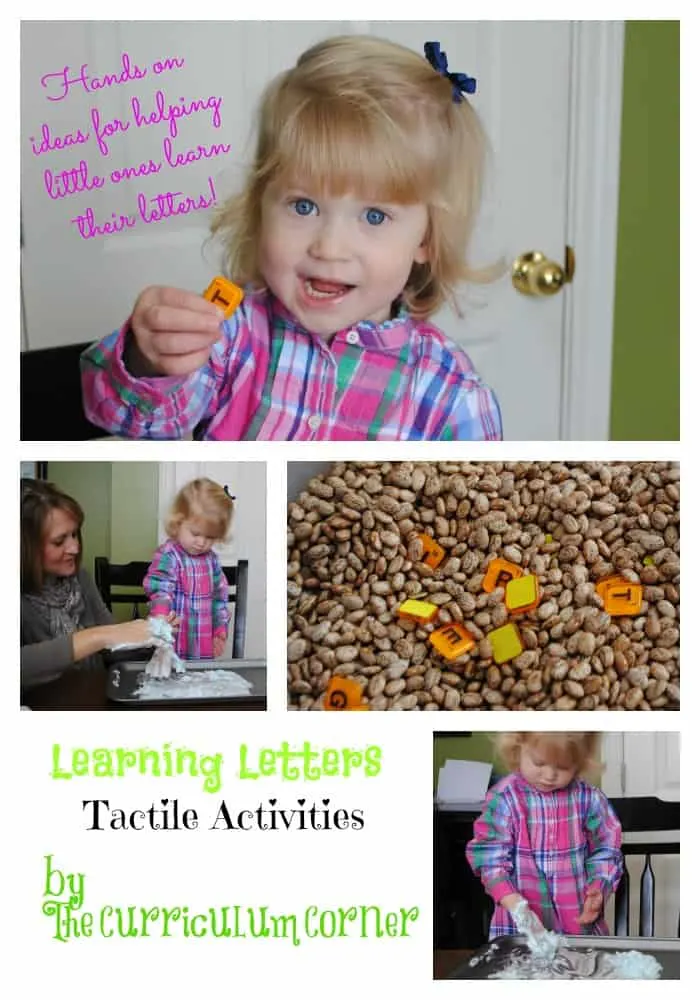 Learning Letters Tactile Activities by The Curriculum Corner