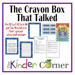 The Crayon Box That Talked printables and activities from The Curriculum Corner
