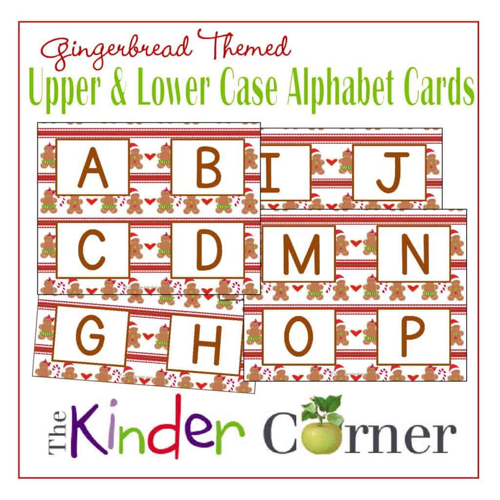 Upper & Lowercase Letters Alphabet Matching Cards from The Curriculum Corner FREE