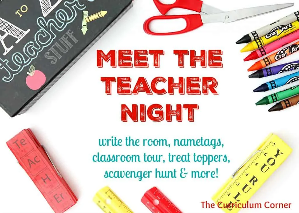Meet the Teacher Night FREE collection from The Curriculum Corner