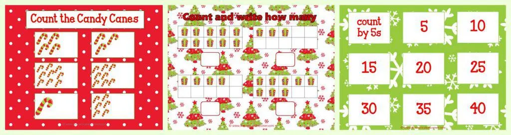 FREE Christmas Centers for Math & Literacy FREE from The Curriculum Corner