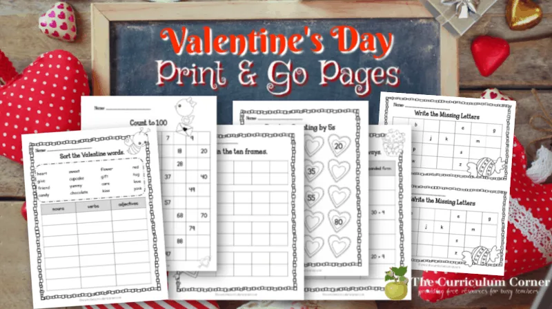Valentine's Day No Prep Pages