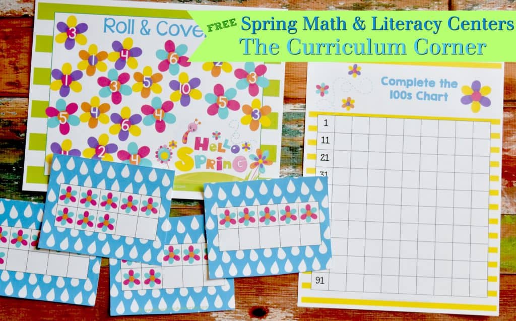 Spring Math Centers | Spring Literacy Centers