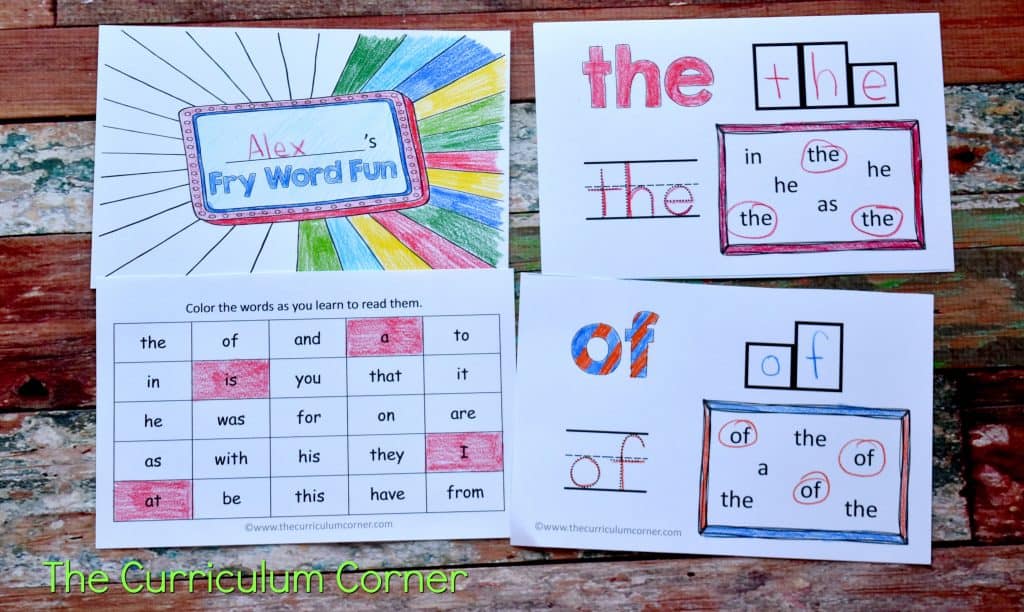 These sight word practice booklets are designed to provide beginning of the year practice for your students.