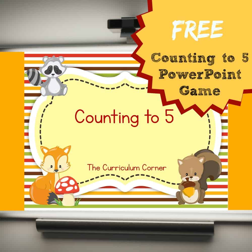 FREE Counting to 5 PowerPoint Game fro