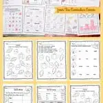 FREE Woodland Animals Print & Go Practice Pages for Math & Literacy from The Curriculum Corner