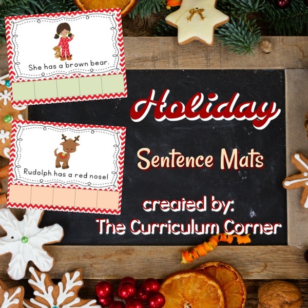 FREE Holiday Scrambled Sentences 2