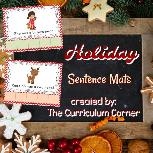 FREE Holiday Scrambled Sentences 2