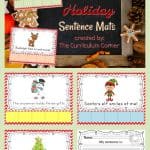 FREE Holiday scrambled sentences from The Curriculum Corner