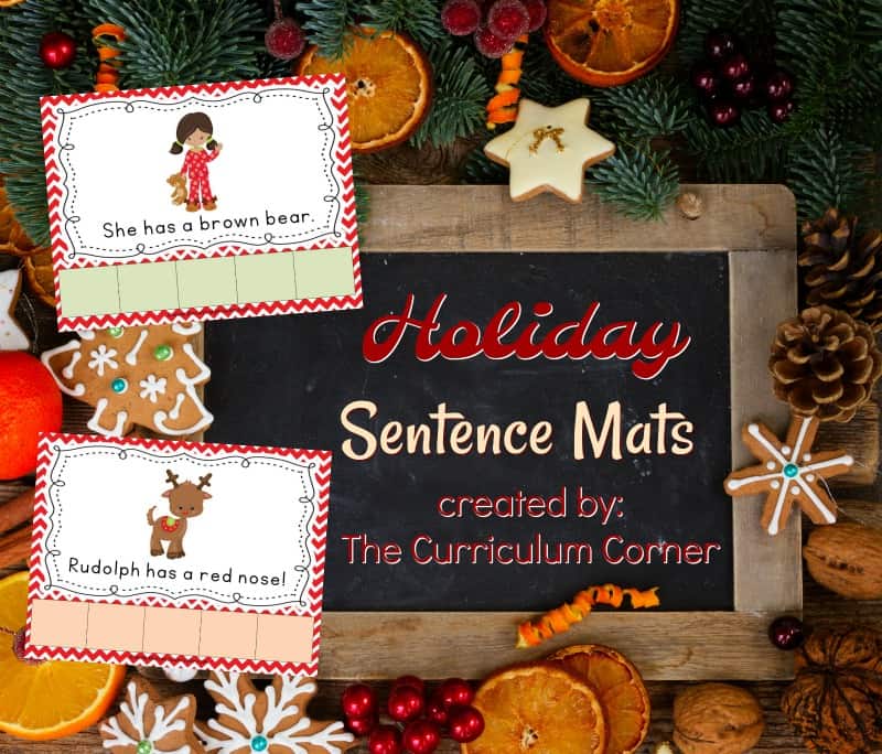 This set of Christmas scrambled sentences provides holiday reading practice for your kindergarten students.
