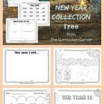 New Year Classroom Printables from The Curriculum Corner FREE