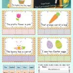 FREE Easter Sentence Mats from The Curriculum Corner | Literacy Center