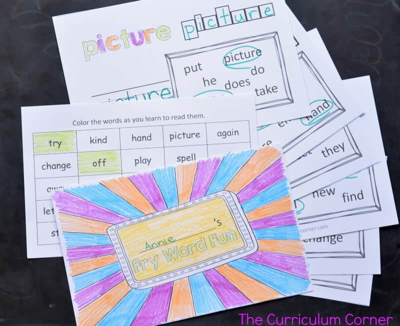 These second 100 Fry Word sight word practice booklets are designed to provide beginning of the year practice for your students.