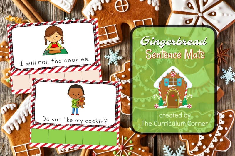 This set of Gingerbread scrambled sentence mats provides an engaging and fun literacy center for your kindergarten classroom.