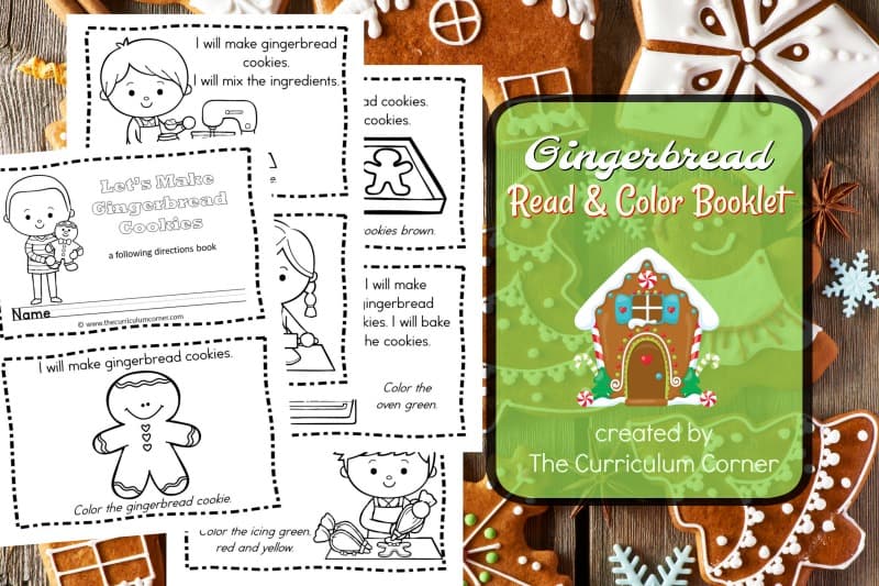 This simple gingerbread booklet is perfect for your kinders! It is a great free addition to your December plans.