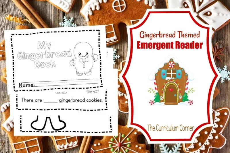 This simple gingerbread emergent reader is perfect for your kinders! It will be a great free addition to your December curriculum.