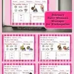 This set of free and editable Kindergarten February Daily Welcome Messages is an easy way to get your students to enter the classroom and focus on the day ahead.