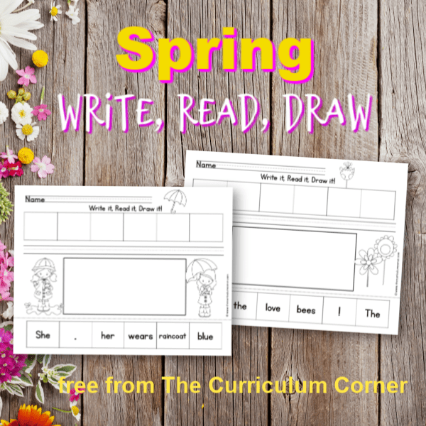 These Read, Write & Draw spring scrambled sentences are designed to fit into your springtime curriculum for early readers.