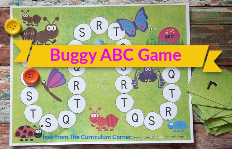 Bugs Alphabet Game free from The Curriculum Corner