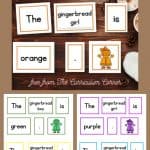 gingerbread pocket chart sentences