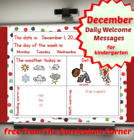 December Daily Welcome Messages