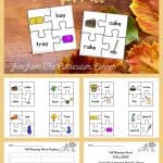 Fall Rhyming Puzzles