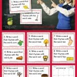 Rhyming Word Task Cards