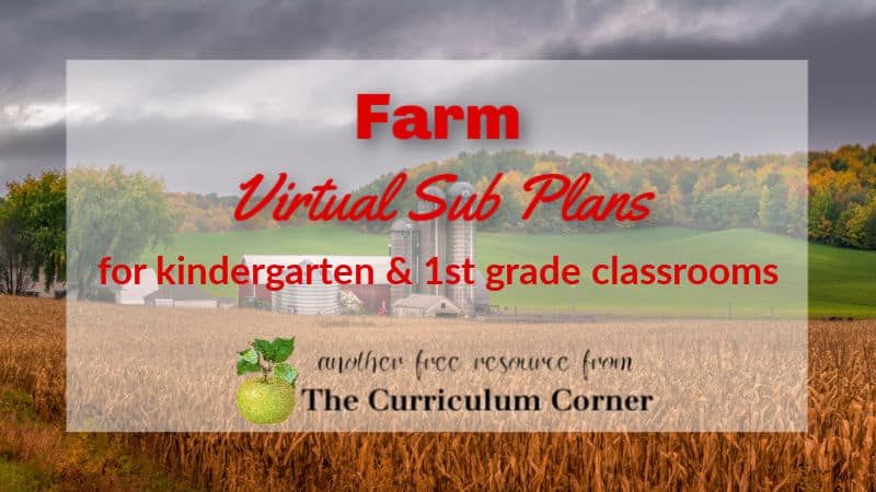 These Farm Virtual Sub Plans will help you create your own sub plans for your distance learning.