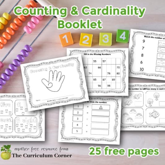 printable number book 1 20 the kinder corner