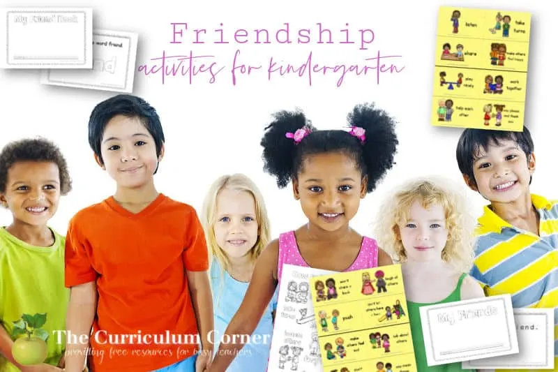 These free friendship lesson plans and printables will help children build friendships in the classroom.