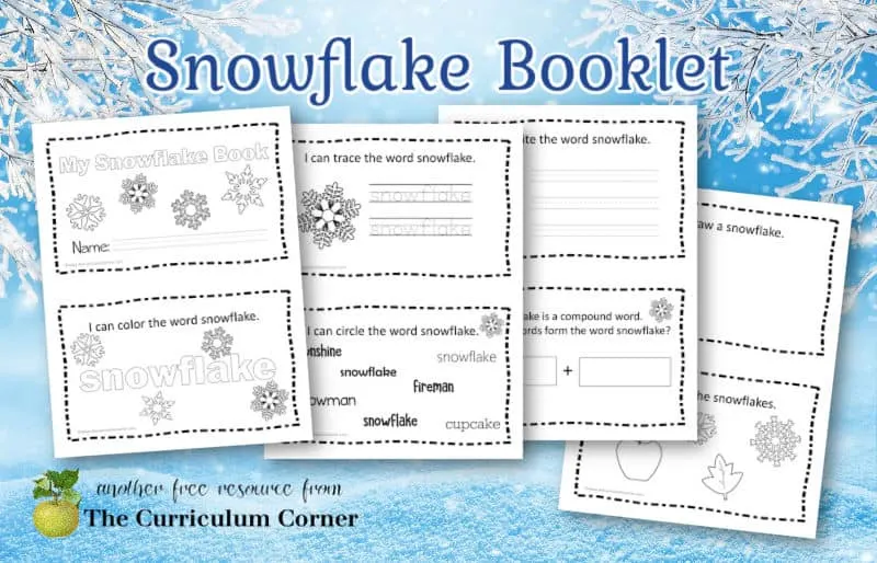 Download this free snowflake booklet for early readers to add to your winter collection in your classroom. 