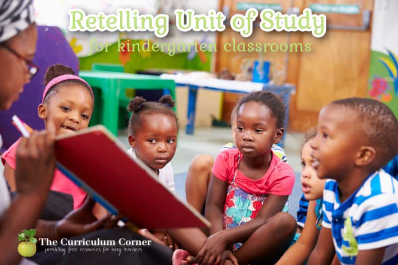 Use this free retelling unit of study to help your kindergarten and first grade students learn how to retell a story. 
