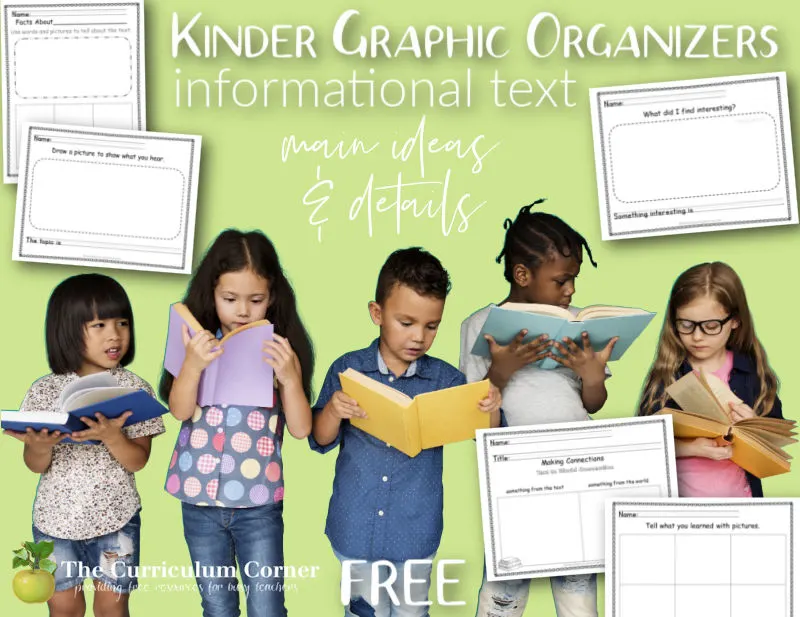 kindergarten Informational Text Graphic Organizers
