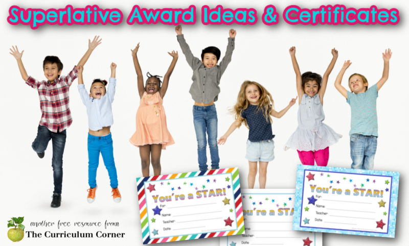 Superlative Awards & Certificates - The Kinder Corner