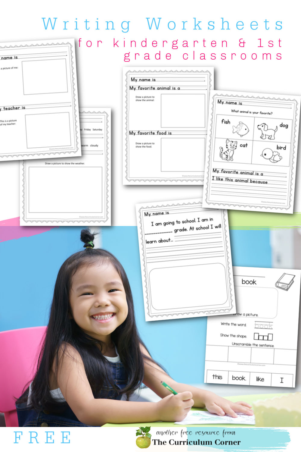 writing tasks kindergarten