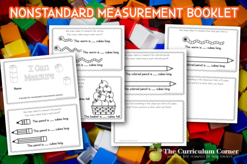 If you are ready to work on non standard measurement with your students, start with this simple booklet for practice.