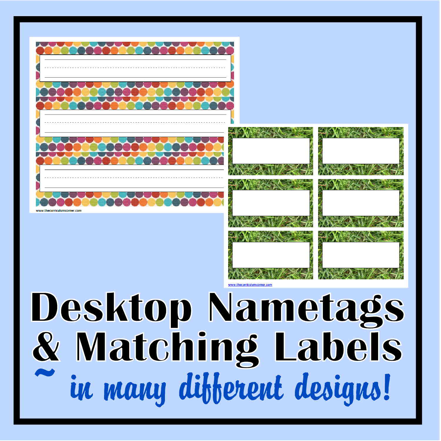 Desk Nametags & Classroom Labels