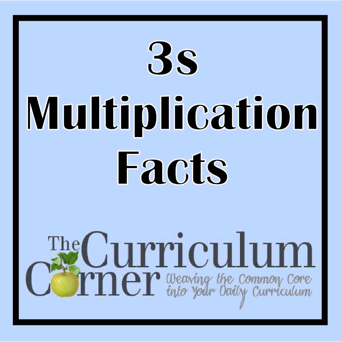 Threes Multiplication Practice Pages