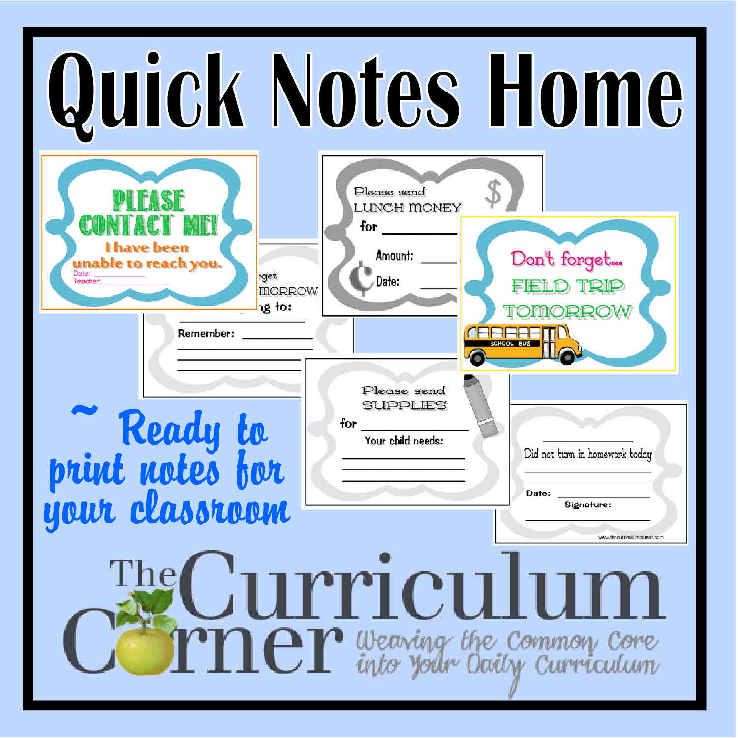 Quick notes home